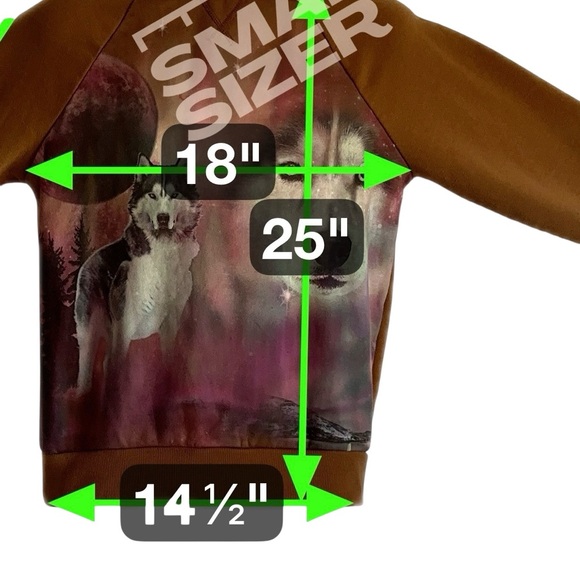 No Boundaries Women’s Graphic Wolf Sweatshirt,Streetwear,Bold Print - Picture 4 of 11